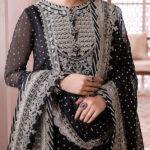 Luxury Chiffon Embroidered 3 Piece Dress