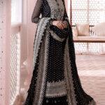 Luxury Chiffon Embroidered 3 Piece Dress