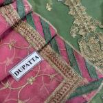 Chiffon Heavy Work Dress with Embroidered Dupatta & Jamawar Bottom (Unstitched)