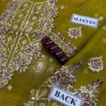 Chiffon Sequence Heavy Embroidered Dress (Unstitched)