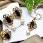 Egyptian Pendant Set Earring & Adjustable Ring