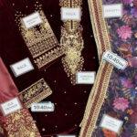 Velvet Wedding Dress with Embroidered Silk Trouser