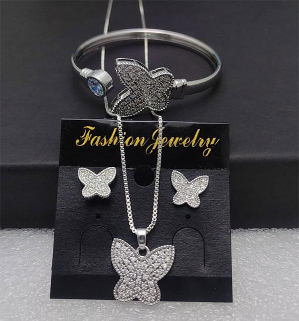 Indian Silver Zircon Combo Deal