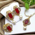 Egyptian Pendant Set Earring & Adjustable Ring