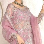 Luxury Embroidered with Cutwork & Handwork Organza Wedding Dress