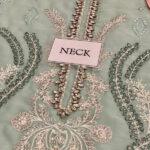 Chiffon Heavy Embroidered Spengle Cut Work Dress with 4-Side Dupatta (Unstitched)