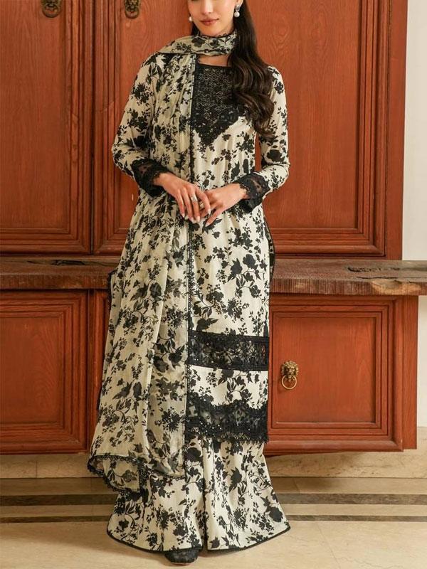 Luxury Digital Printed Lawn Suit (Unstitched)
