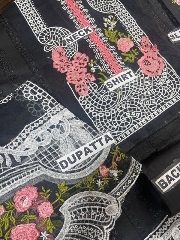 Chikankari Embroidered Lawn Dress with Dupatta
