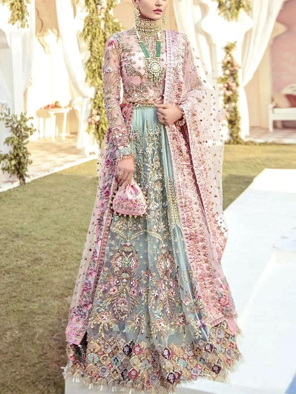 Luxuries Wedding Maxi Dress in 12 Kali (Unstitched)