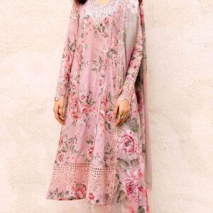 Heavy Embroidered Lawn Suit with Dupatta (Unstitched)