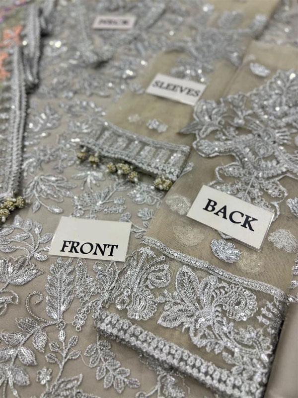 Designer NET Heavy Embroidered Suit
