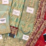 Masoori Embroidered Wedding Dress with Organza Dupatta (Unstitched)