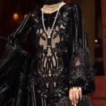 Embroidered Lawn Suit with Chiffon Dupatta (Unstitched)