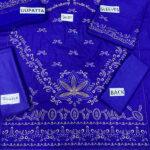 Cotton Heavy Embroidered Dress with Bamber Chiffon Dupatta (Unstitched)