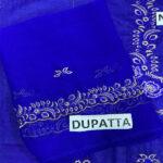Cotton Heavy Embroidered Dress with Bamber Chiffon Dupatta (Unstitched)