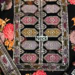 Shamoze Silk Heavy Embroidered Dress With Printed Silk Dupatta (Unstitched)