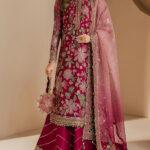 Semi Pure Chiffon Heavy Embroidered Dress with NET Dupatta (Unstitched)