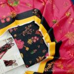 Banadora Unstitched Lawn Dress with Airjet Printed Dupatta