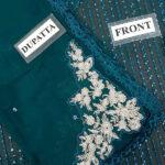 Chiffon Heavy Sequins Embroidered Dress with Chiffon Dupatta (Unstitched)