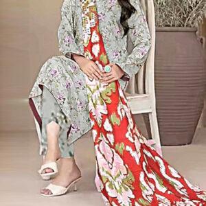 Banadora Premium Digital Lawn Dress with Printed Dupatta (Unstitched)