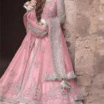 NET Sequins Embroidered Dress with 4-Side NET Dupatta (Unstitched)