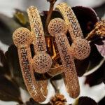 Gold Plated Printed Bangles Pair