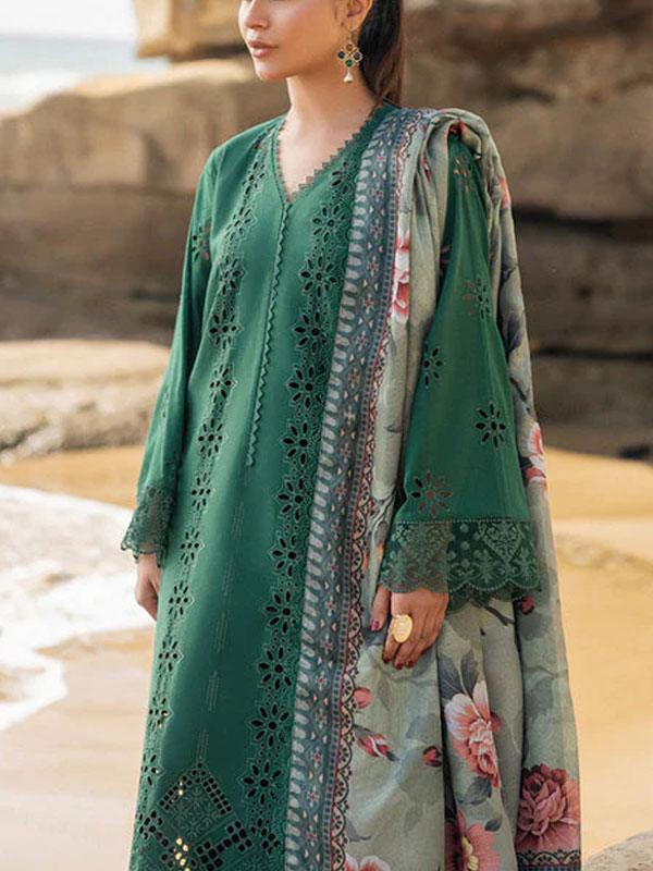 Luxury Chicken Kari Dress with Digital Silk Dupatta