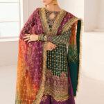 Embroidered Organza Dress with Double Shadeed Dupatta (Unstitched)