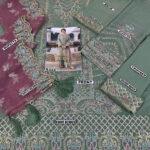 Luxury Chiffon Embroidery Suit with 4-Side Net Dupatta