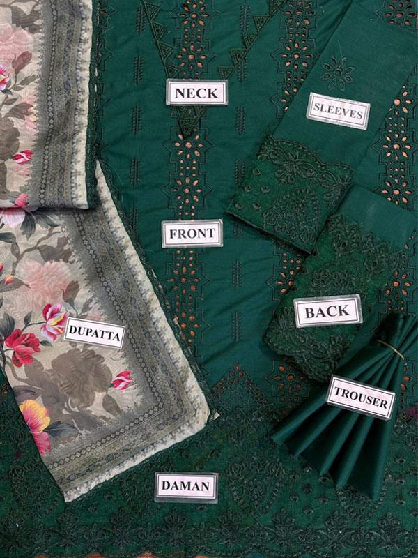 Luxury Chicken Kari Dress with Digital Silk Dupatta