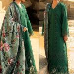 Luxury Chicken Kari Dress with Digital Silk Dupatta