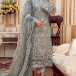 Chiffon Heavy Embroidered Dress with Chiffon Dupatta (Unstitched)