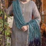 Chiffon Heavy Embroidered Dress With Embroidered Chiffon Dupatta (Unstitched)
