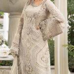 Luxury Maria B Chiffon Dress & Embroidered Dupatta