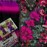 Digital Printed Lawn Dress with Heavy Embroidery and 4-Side Chiffon Dupatta (Unstitched)
