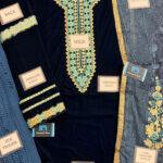 VELVET Heavy Embroidered Dress With Chiffon Printed Dupatta (Unstitched)