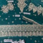 Heavy Chiffon Embroidered Dress With 4 Side Embroidered Dupatta (Unstitched)