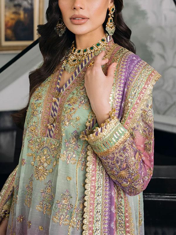 Luxurious Chiffon Heavy Embroidered 3-Piece Dress