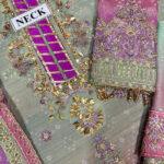 Luxurious Chiffon Heavy Embroidered 3-Piece Dress
