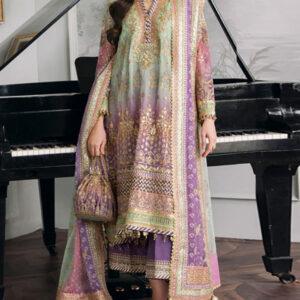 Luxurious Chiffon Heavy Embroidered 3-Piece Dress