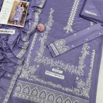 Premium 3-Piece Embroidered Dhanak Suit – Winter Collection