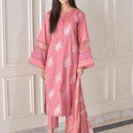 Premium 3-Piece Heavy Embroidered Dhanak Suit – Winter Collection