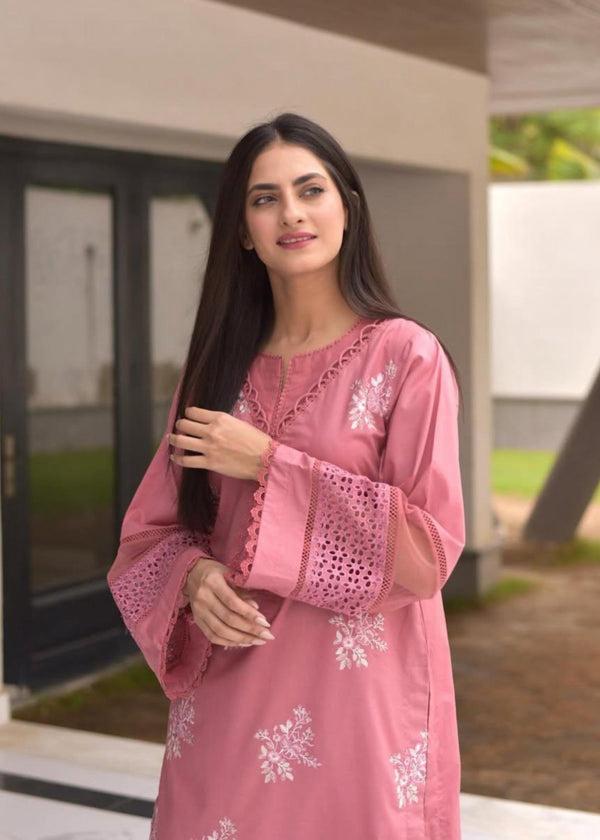 Premium 3-Piece Heavy Embroidered Dhanak Suit – Winter Collection